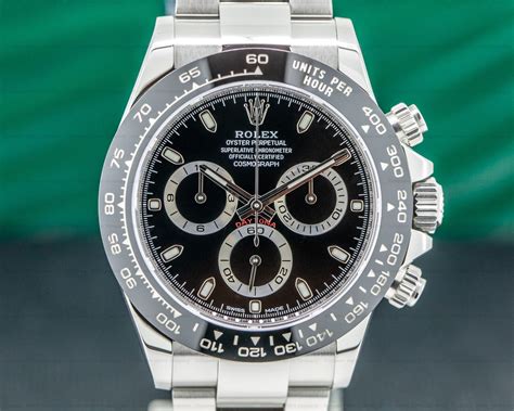 rolex daytona black dial black bezel|rolex daytona never polished.